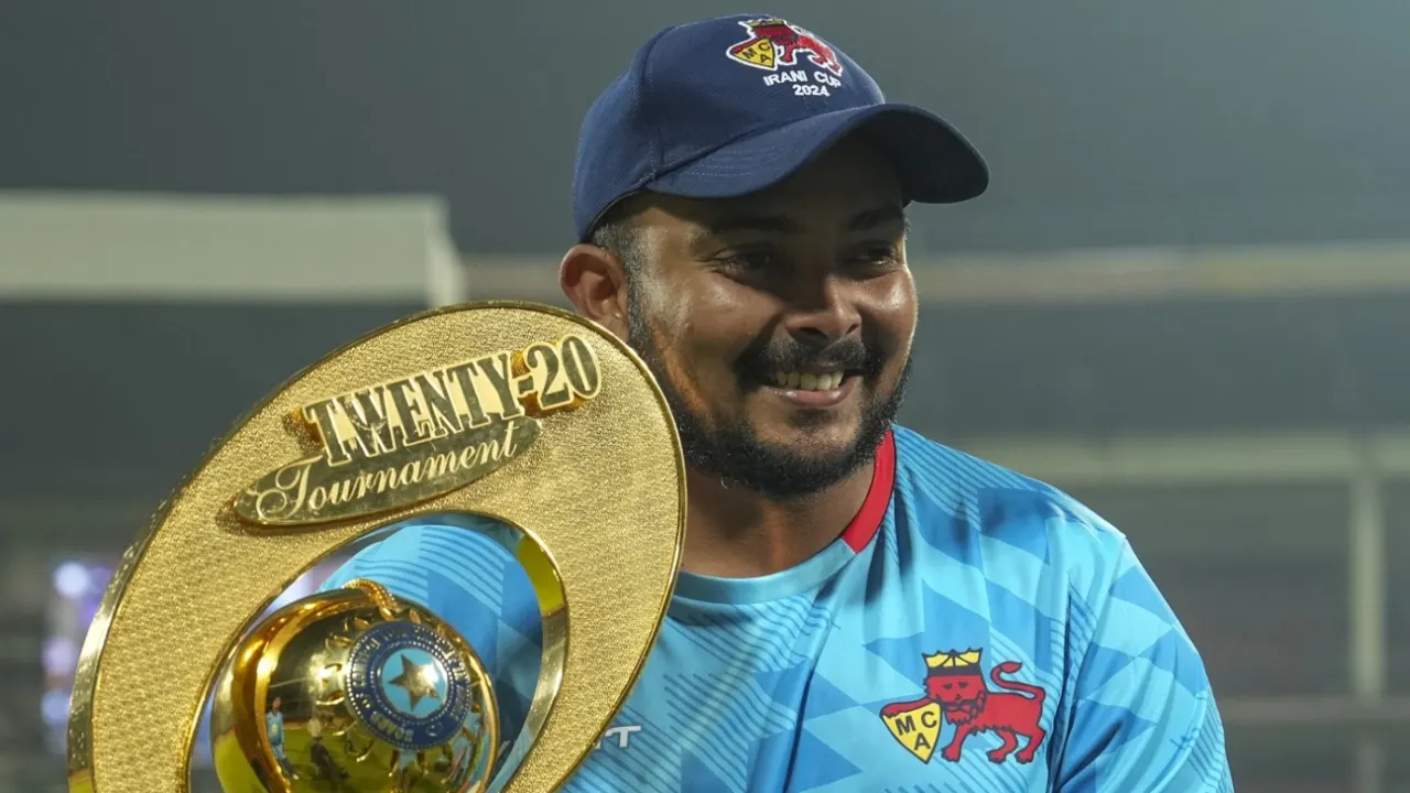 Prithvi Shaw Excluded from Mumbai Squad Amid Form and Fitness Concerns